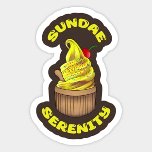 Sundae Serenity Sticker